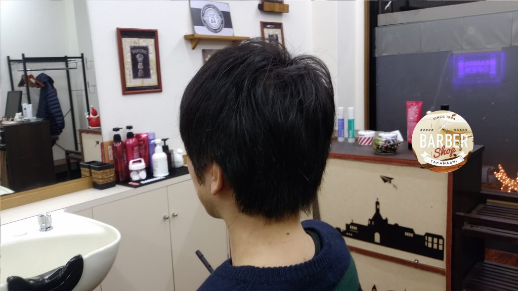 綾瀬駅理容室メンズビジネスショートスタイル