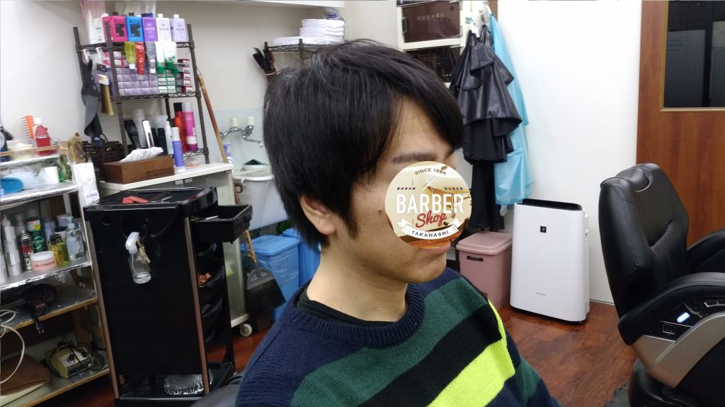 綾瀬駅理容室メンズビジネスショートスタイル